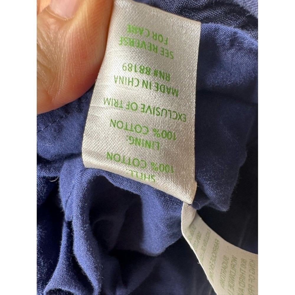 Lilly Pulitzer Womens Valli Shift Dress Sz 6 Cotton Navy Metallic Rope Nautical - Picture 9 of 9